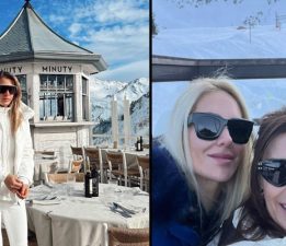 Cemiyet hayatının ünlü isimleri kayak tatilinde