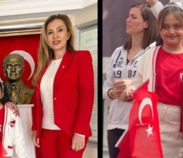 Fatih ve Esra Öztürk, kızlarının 23 Nisan kutlamalarına katıldı