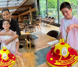 Petek Ertüre Oal’dan Oğlu Ali Ege’ye 11. Yaş Gününde Pasta Sürprizi