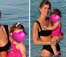 Nazlı Sabancı Kızıyla Denize Girdi…