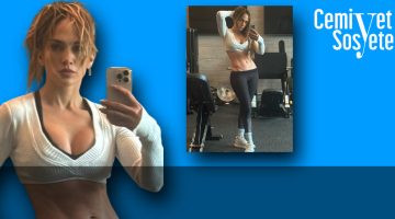 JLO karın kaslarını sergiledi