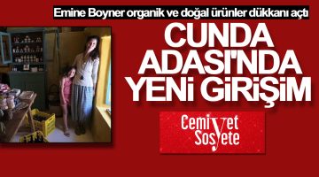Emine Boyner organik ve doğal ürünler dükkanı açtı