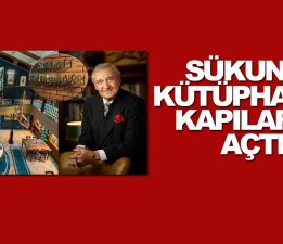 Sükunet Kütüphanesi kapılarını kitapseverlere açtı