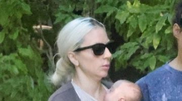 Lady Gaga bebeğiyle ilk kez görüntülendi